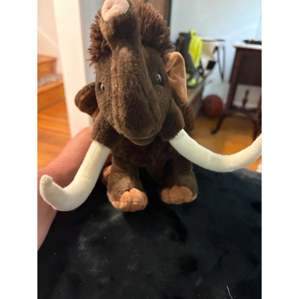 Wild Republic Woolly Mammoth Plush Stuffed Animal Prehistoric Brown Elephant Toy